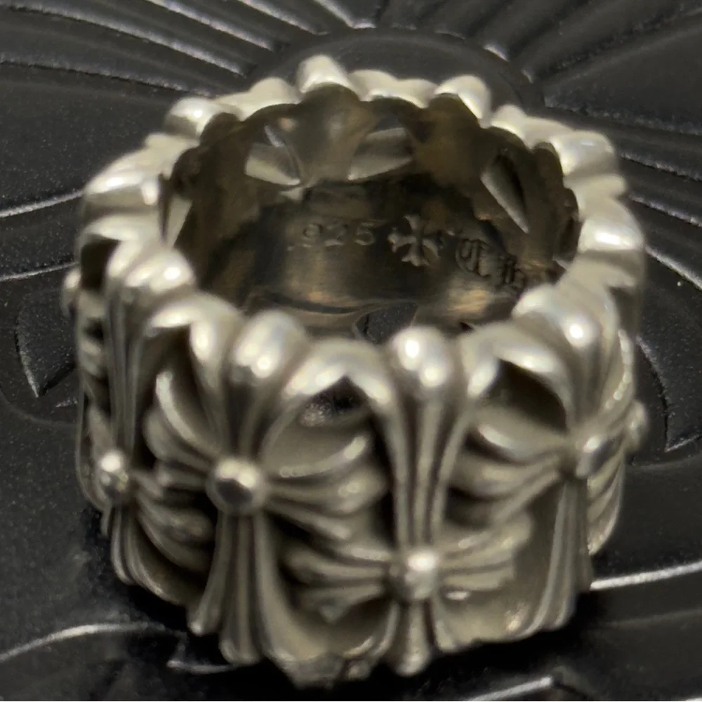 Chrome Hearts 925 Silver Cemetery Ring Size 7 US - Picture 6 of 11